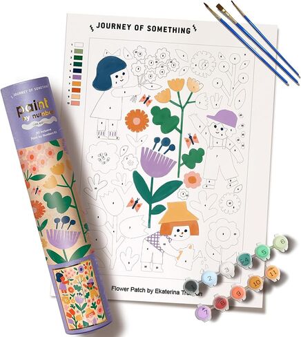 Cactus Valley Paint by Numbers Kit & Canvas - DIY Adult Craft Kit - Artist Designed in Saudi Arabia
