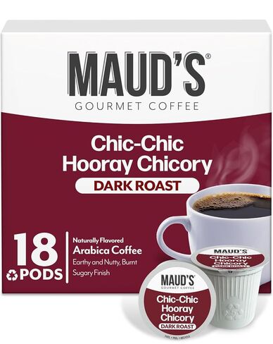 Maud's Dark Roast Coffee Pods, 100 ct - Tall, Dark & Handsome Coffee Blend - 100% Arabica Dark Roast Coffee, Solar Energy Produced Recyclable Pods Compatible with Keurig K Cups Maker in Saudi Arabia