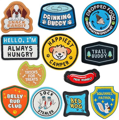 20 Pieces Random Funny Patches, Hook and Loop Humorous Funny Embroidered Meme Morale Patch, DIY Applique Accessories for Backpacks, Dog Harnesses, Army Vests, Hats, Helmets in Saudi Arabia