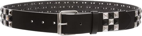 Beltiscool Snap On 1 1/2" Black & Silver Checkerboard Punk Rock Studded Belt in Saudi Arabia