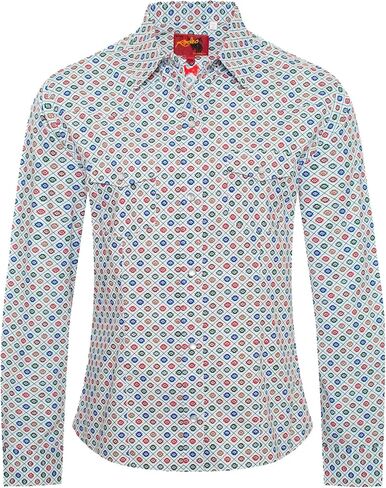 Rodeo Clothing Women’s Western Casual Button Down Shirt, Printed Cowgirl Country Outfit Shirts for Women in Saudi Arabia