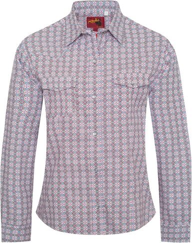 Rodeo Clothing Women’s Western Casual Button Down Shirt, Printed Cowgirl Country Outfit Shirts for Women in Saudi Arabia