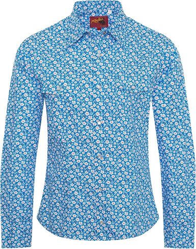 Rodeo Clothing Women’s Western Casual Button Down Shirt, Printed Cowgirl Country Outfit Shirts for Women in Saudi Arabia