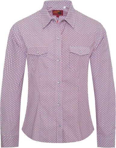 Rodeo Clothing Women’s Western Casual Button Down Shirt, Printed Cowgirl Country Outfit Shirts for Women in Saudi Arabia