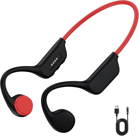 Bone Conduction Headphones - 7-Hour Playtime,Bluetoeth 5.4 Open Ear Headphones with Wireless Earbuds for Outdoor Sports in Kuwait
