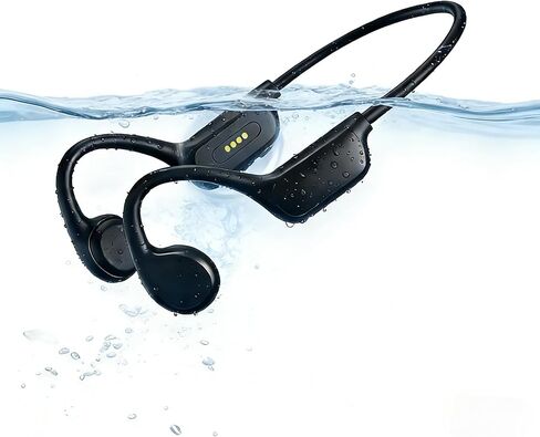 Bone Conduction Headphones - 7-Hour Playtime,Bluetoeth 5.4 Open Ear Headphones with Wireless Earbuds for Outdoor Sports in Kuwait