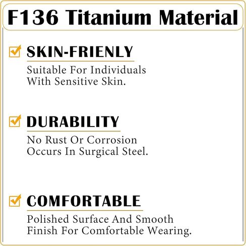 Ocptiy 10G-00G Astm F136 Titanium Gauges Stretching Kit Screw Fit Single Flared Ear Gauges Tunnels Taper Plugs Kit Expander Stretcher Piercing Jewelry for Women Men Silver Gold in Saudi Arabia