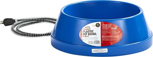 API® Heated Dog Bowl | Plastic Heated Pet Bowl | Outdoor Heated Cat Bowl | 1 Quart in Saudi Arabia