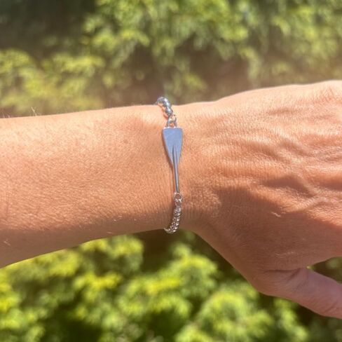 Sportybella Rowing Oar Bracelet for Crew Team Athletes – Adjustable Metal Bead Wristband with Row Paddle Charm – Jewelry Gift for Rowers and Coaches – Fits Most Wrist Sizes in Saudi Arabia
