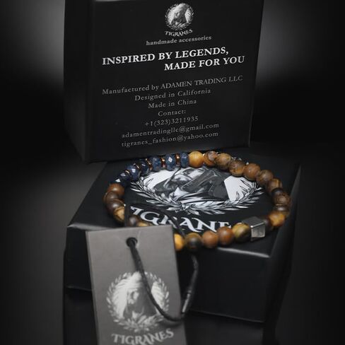 Tigranes Premium Natural Stone Bracelet Collection – Handmade Gemstone Jewelry in Luxury Branded Gift Box in Saudi Arabia