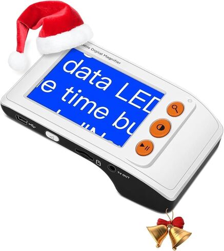 Eyoyo Digital Magnifier محمولة مقطوع الفيديو الإلكترونية القراءة الوسطاء سعة 3.5 بوصة شاشة LCD لرؤية منخفضة 2x-25x Zoom مقبض قابلة للطي in Kuwait