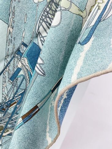 Women's Square Wool Blend Silk Scarf, 33 inches, Double Sides Printed,Luxury Scarf with Gift Box in Saudi Arabia