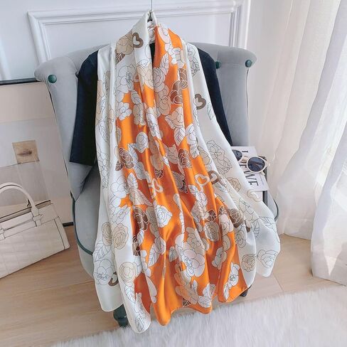 Lightweight Scarf for Women Shawl Wraps Long Printed Fashion Scarves Spring Summer in Saudi Arabia