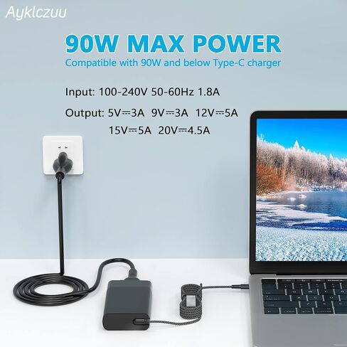 65W 19.5V 3.33A Adapter Laptop Charger for HP Pavilion X360 M3-U003DX M3-U001DX,Envy X360 M6-W103DX,709985-004 PPP009A PPP009C PPP009D PPP012L-E PPP009L-E PPP012D-S 709985-002 709985-003 PA-1650-32HE in Kuwait