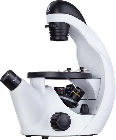 IQCrew by AmScope 40X-500X Inverted Student Microscope Kit w/Experiment + Blank & Prepared Slides in Kuwait