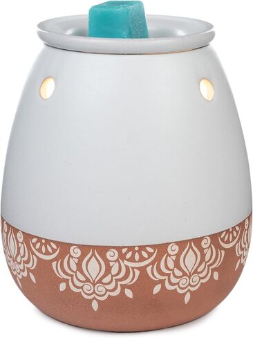 Scentsationals Wax Warmer Bohemian Collection, Scented Wax Cube Melter, Electric Fragrance and Oil Burner, Wickless Candle Air Freshener, Indoor Home Decor, House Decoration Year Round Pressed Boho in Saudi Arabia