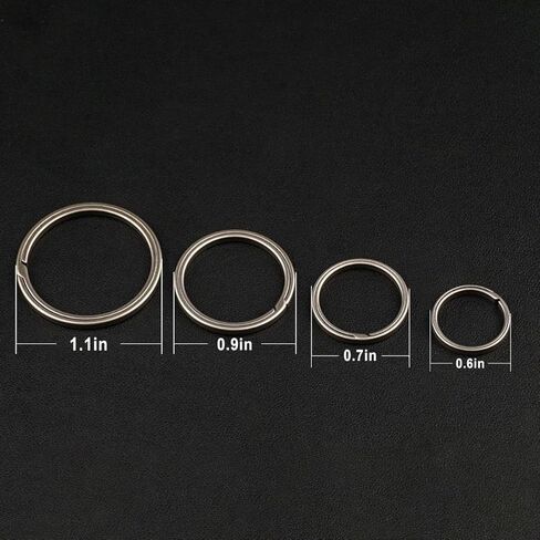 TC4 Titanium Key Rings - 3 Sizes (30mm/25mm/20mm) Heavy Duty Keychain with Secure Lock in Saudi Arabia