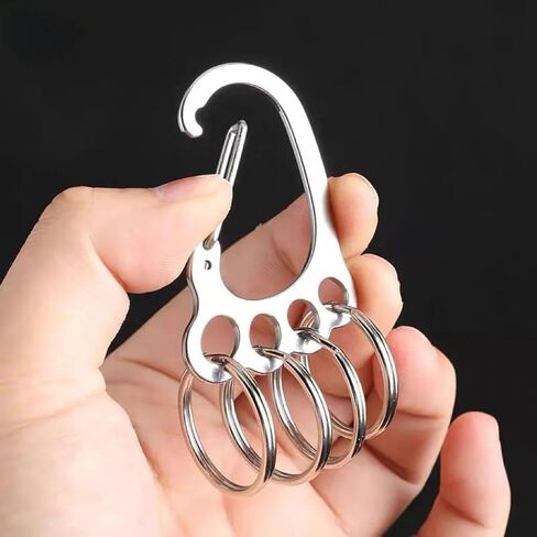 2pcs Keychains, 304 Stainless Steel Keyring for Home Car Women Men in Saudi Arabia