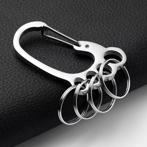 2pcs Keychains, 304 Stainless Steel Keyring for Home Car Women Men in Saudi Arabia