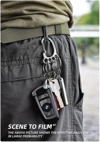 2pcs Keychains, 304 Stainless Steel Keyring for Home Car Women Men in Saudi Arabia