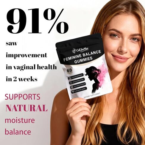 Feminine Balance Gummies for Women,pH Balance & Odor Control, Immune & Vaginal Health Support, Sugar-Free Gluten-Freet (1) in Saudi Arabia