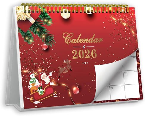 Small Desk Calendar 2025 - Standing 2025 Desk Calendar, OCT. 2024 - DEC. 2025, 8" x 6", Monthly Flip Desktop Calendar with To Do List, Your Personal Desk Calendar Planner for Home Office in Kuwait