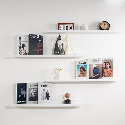 NEXHOME PRO Floating Shelves for Wall Set of 2,36 Inches Picture Ledge Shelf, Kids Bookshelf Wall Mounted for Living Room Bedroom Bathroom Kitchen, Easy Install,Walnut in Saudi Arabia