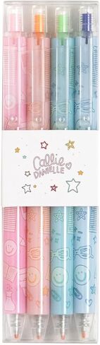 Teaching is a Work of Heart Gel Pen Set, Gel Pens for Journaling, Set of 4 Click-Style Colored Pens for Note Taking, Cute School Supplies Aesthetic, Gifts for Teachers in Saudi Arabia