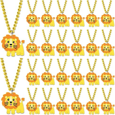 24 Pack Hippo Necklace Party Favors for Safari Animal Party, Wild Animal Themed Baby Shower, Birthday, School Carnival Rewards, Photography Props, Home Decorations, Classroom Prize in Saudi Arabia