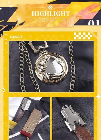 KIRA KIRA Caelus Cosplay Costume Doki-SR Game Honkai: Star Rail Caelus Cosplay Costume Halloween Costume Outfits in Saudi Arabia