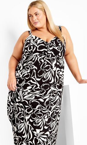 Avenue Women's Plus Size Maxi Evie PRT in Saudi Arabia