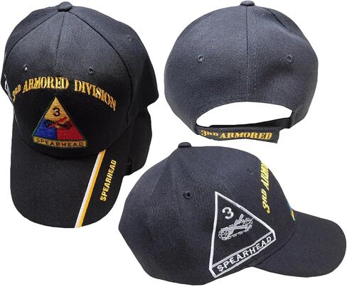(2 Pack) U.S. Army 3rd Armored Division Spearhead Shadow Black Cap Hat X1 in Saudi Arabia