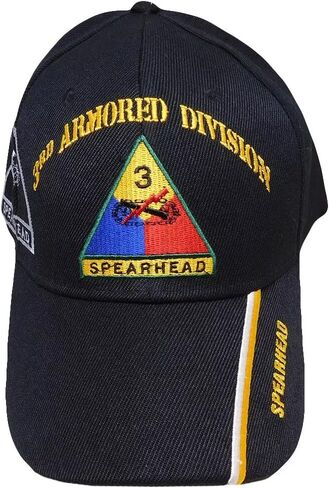 (2 Pack) U.S. Army 3rd Armored Division Spearhead Shadow Black Cap Hat X1 in Saudi Arabia