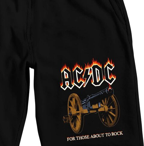 Bioworld ACDC Cannon Men's Black Sleep Pajama Shorts in Saudi Arabia