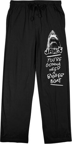 Jaws ستحتاج إلى بنطال بيجامة نوم أسود للرجال بحجم أكبر in Saudi Arabia