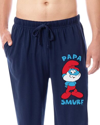 The Smurfs Men's Papa Smurf Movie Film Sleep Jogger Pajama Pants for Adults in Saudi Arabia