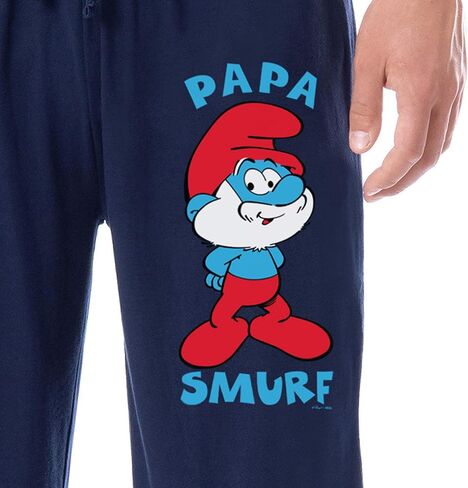 The Smurfs Men's Papa Smurf Movie Film Sleep Jogger Pajama Pants for Adults in Saudi Arabia