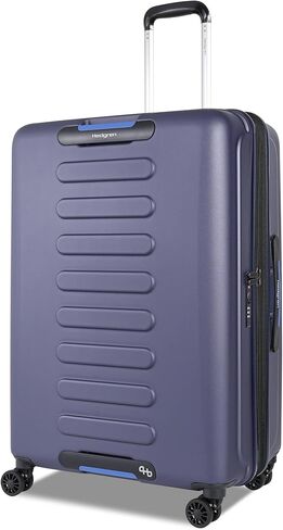 Hedgren GRIP LARGE Expandable Spinner Luggage – Durable Polycarbonate with TSA Lock, Double-Coil Zippers, 4 Spinner Wheels & Multiple Handles - 29" (Peacoat Blue) in Saudi Arabia