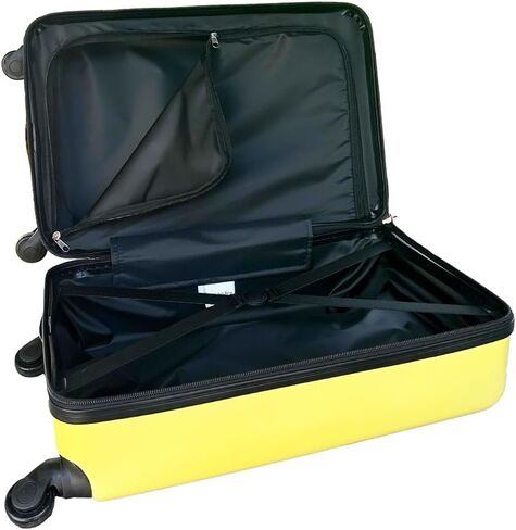 HARRY POTTER Luggage Carry On Hardshell Rolling Luggage Suitcase with Spinner Wheels Travel Bag Gifts Merchandise Travel Stuff - Hufflepuff in Saudi Arabia