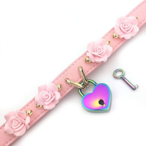 Succuba Handmade Padlock Flower Choker Collar Necklace for Women and Men in Saudi Arabia