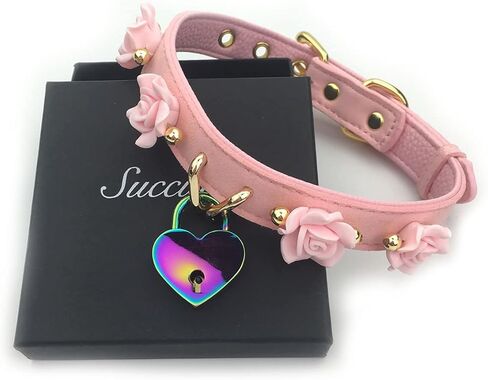 Succuba Handmade Padlock Flower Choker Collar Necklace for Women and Men in Saudi Arabia