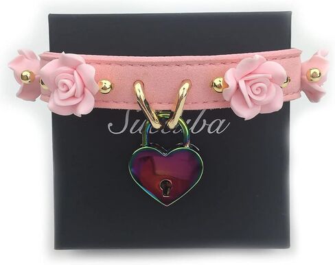 Succuba Handmade Padlock Flower Choker Collar Necklace for Women and Men in Saudi Arabia
