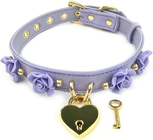 Succuba Handmade Padlock Flower Choker Collar Necklace for Women and Men in Saudi Arabia
