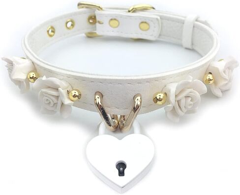 Succuba Handmade Padlock Flower Choker Collar Necklace for Women and Men in Saudi Arabia