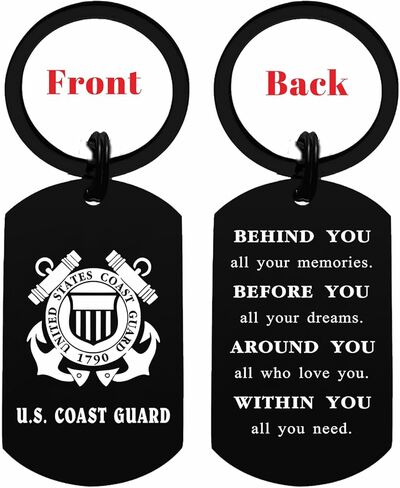 Gezxin Christmas for Coast Guard Gifts, USCG Birthday Graduation Fathers Day Valentines Easter Keychain for Men Him in Saudi Arabia