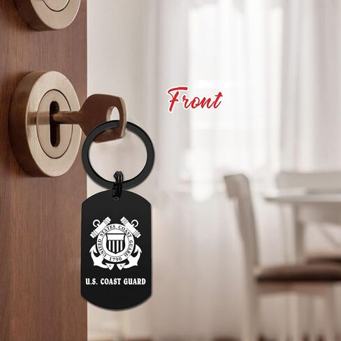 Gezxin Christmas for Coast Guard Gifts, USCG Birthday Graduation Fathers Day Valentines Easter Keychain for Men Him in Saudi Arabia
