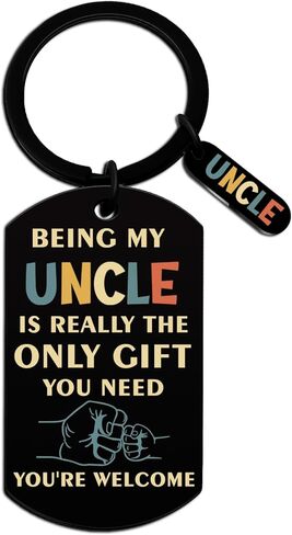 Uncle Gifts From Nephew Niece Best Uncles Birthday Gifts For Man Fathers Day Christmas Gift For Him Being My Uncle Is Really The Only Gift You Need Keychain in Saudi Arabia