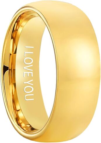 Custom Engraving & Tungsten Carbide Rings for Men and Women 8mm/6mm/4mm in Saudi Arabia