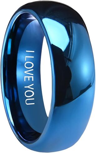 Custom Engraving & Tungsten Carbide Rings for Men and Women 8mm/6mm/4mm in Saudi Arabia