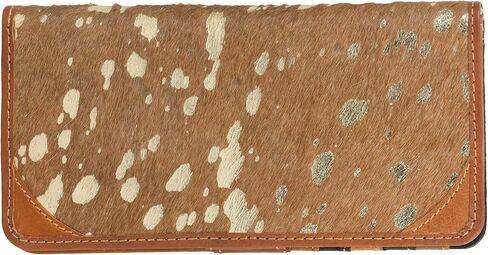 Vaan & Co Bifold Wallet RFID Protection, Upcycled Genuine Leather (Brown Black) in Saudi Arabia